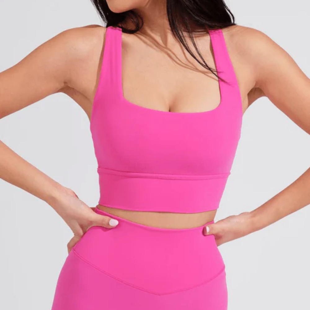 ISO Miami Vice Pink Revolution Sports Bra Medium *